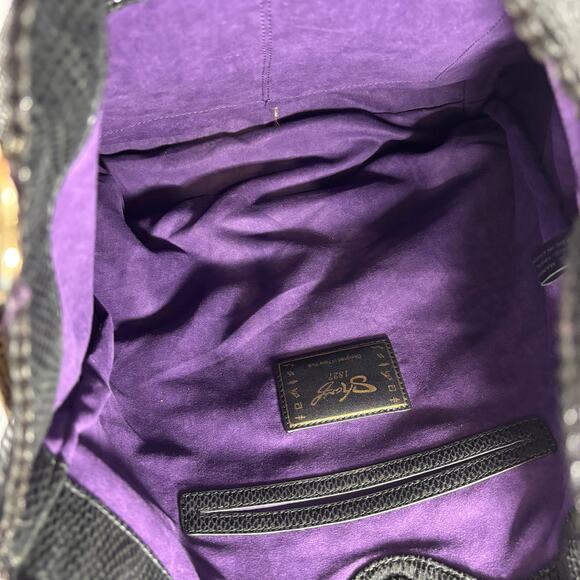 Sharif Designs NWT Egyptian Pharaoh Patchwork Tote Bag Gold Tassel Statement - Picture 5 of 7